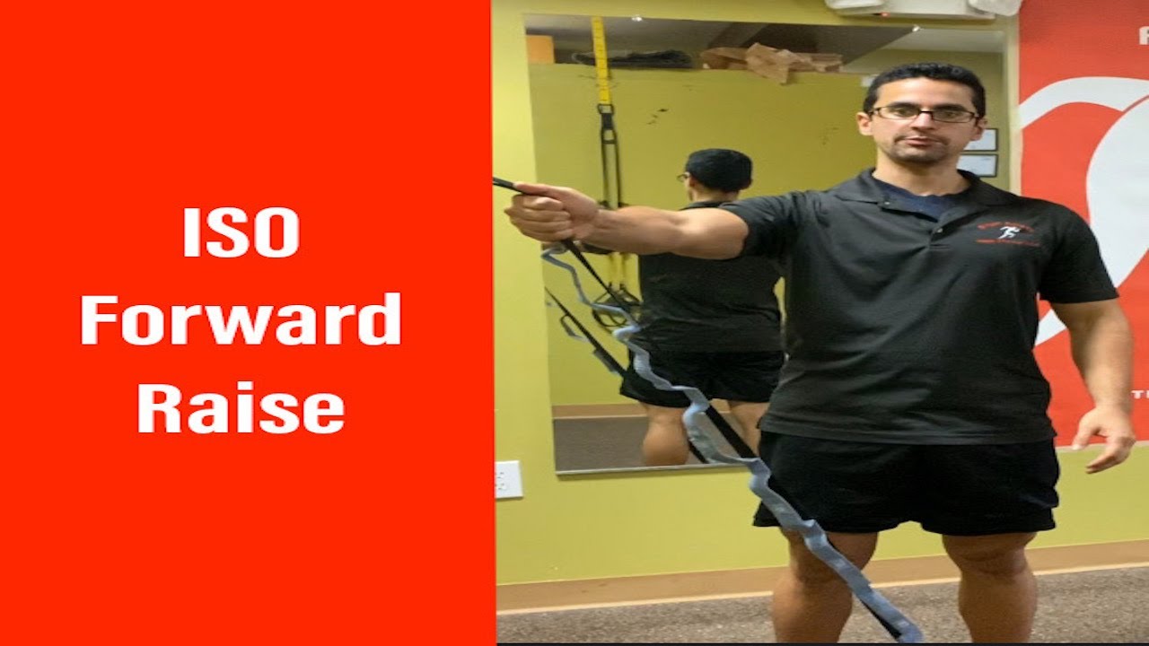 Isometric shoulder forward raise - YouTube