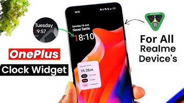 How to install OnePlus Clock Widgets In Realme Oppo Device | OnePlus Red Widgets Apk RealmeUi 6.0