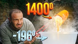 ERİMİŞ LAV vs -196 DERECELİK SIVI