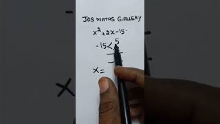 #quadratic equation #factorise ##x²+2x-15