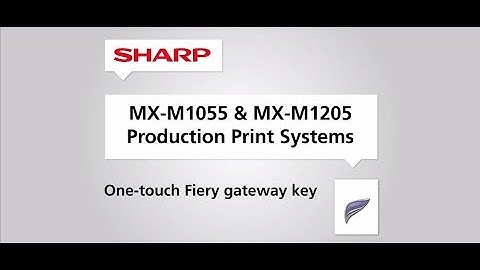 Sharp MX M1205 MX M1055 One-touch Fiery Gateway Key