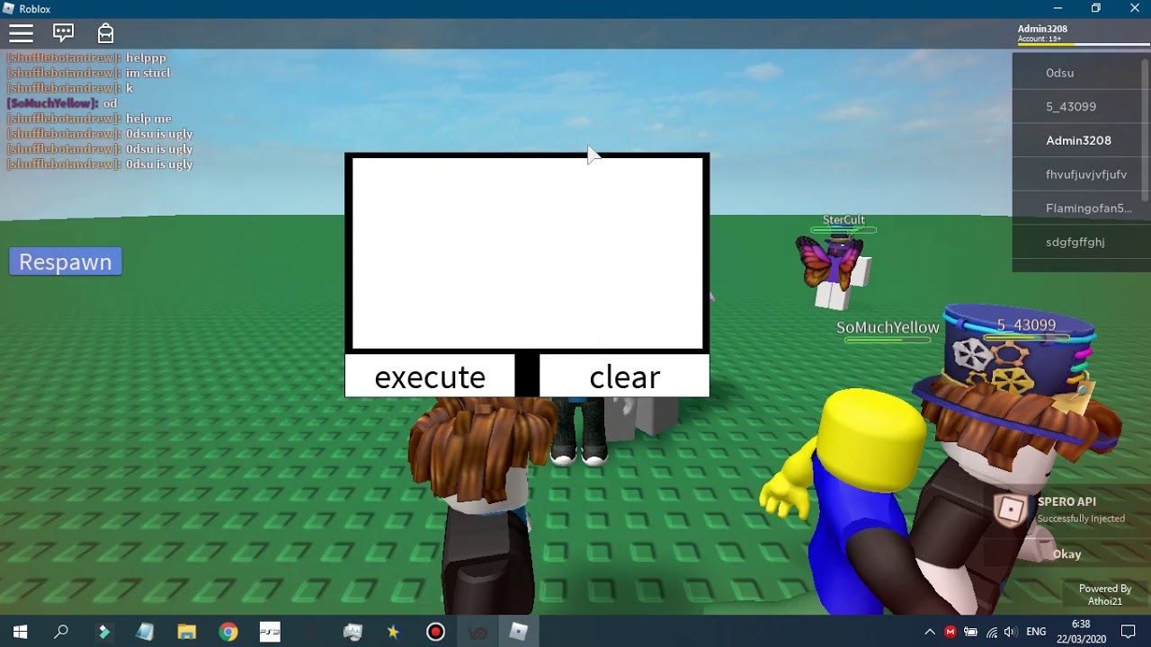 Roblox Exploiting Empty Baseplate Youtube - server side scripts roblox 2020 pastebin