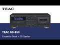 Teact ad850 cassette deck en cd speler