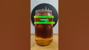 Homemade Americano Black Coffee  Iced Coffee #asmr  #shorts  #trending  #coffee