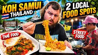 I Tried 2 LOCAL Food Spots in Koh Samui, Thailand 🇹🇭