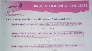 Dav Class 6 Math Chapter 8 Introduction || Basic Geometrical Concepts ||@madhubanclasses