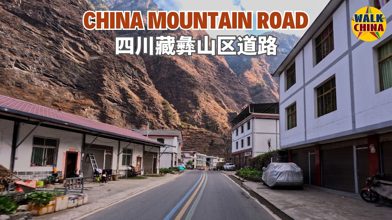 China Infrastructure Construction in Sichuan Remote Mountains - Driving Highway G248