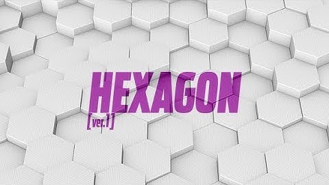 #11 Hexagon Shapes Loop Background // Videohive