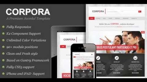 Preview Corpora - Clean Responsive Joomla Template Corpora