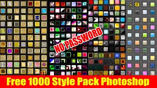 How to install photoshop custom style & use | Free 1000 style pack Mqdefault