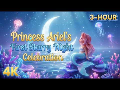 Princess Ariel’s First Starry Night Celebration ✨🌙 A Calming Little Mermaid Bedtime Tale