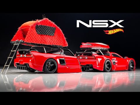 Acura NSX Camper Trailer Hot Wheels Custom
