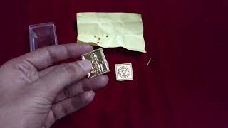 Gold Plated Vastu Dosh Pratima Dabbi - for Vastu Shanti Puja.