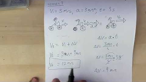 Calculate Final Velocity After period of Acceleration - Basic Physics EXPLAINED!