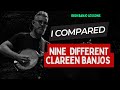 Which is your favourite i compare 9 different clareen banjos