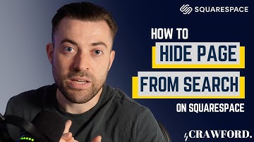Hide Page From Search Engines on Squarespace