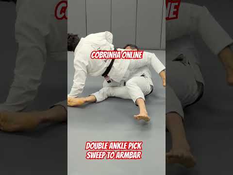 Double Ankle pick to Armbar | COBRINHA ONLINE #jiujitsu #mma #grappling