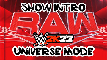 WWE 2K23 Universe Mode Raw Intro!
