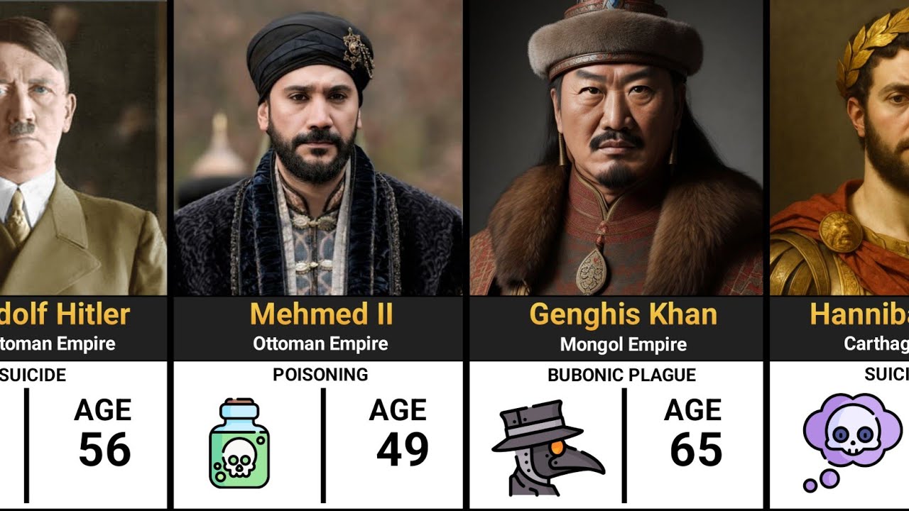 Famour Ruler Death Reasons of Famous World Rulers | From Ancient Emperors to Modern ...