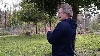 Local pioneer cemetery explore. Amazing dowsing rod session !