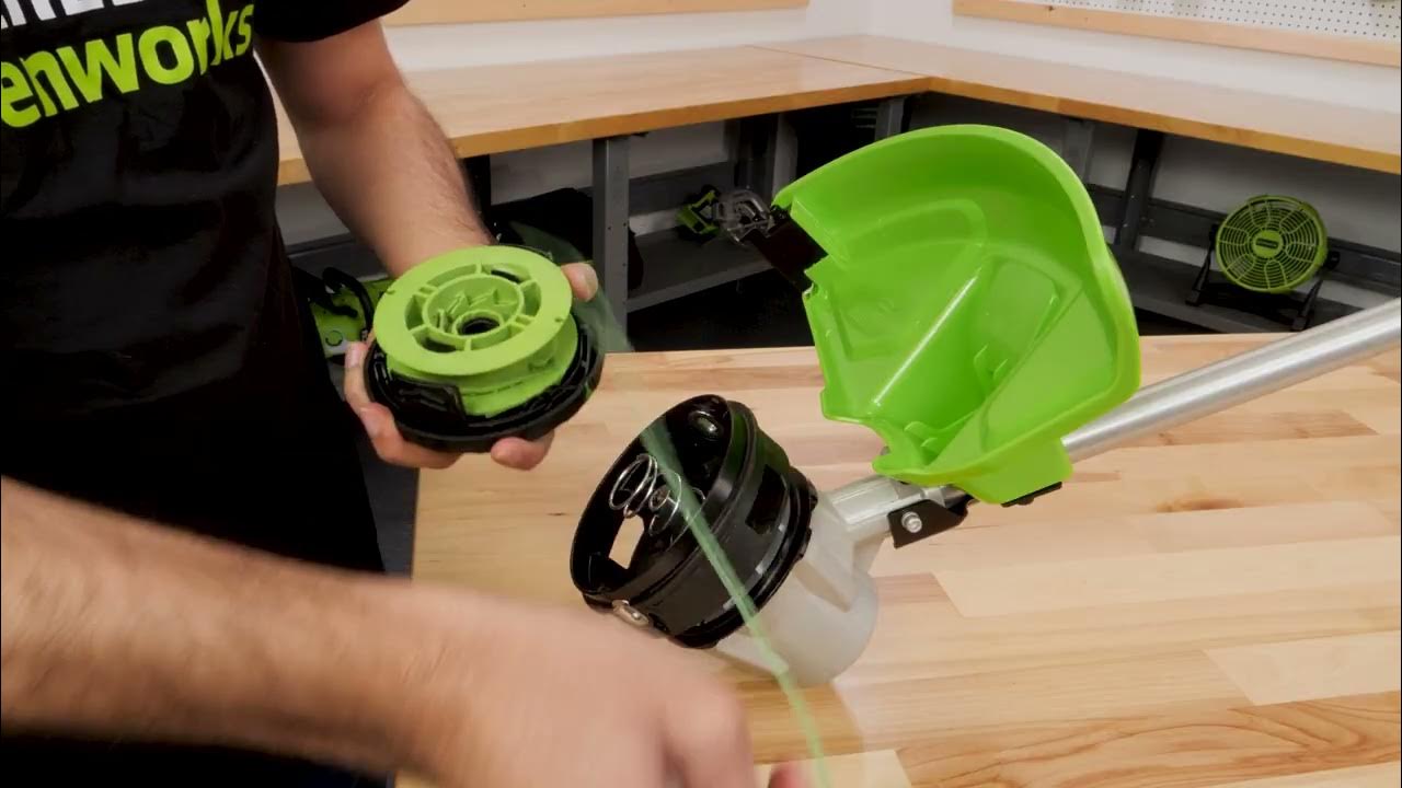 String Trimmer General Maintenance - Replacing the Trimmer Line (S-Type