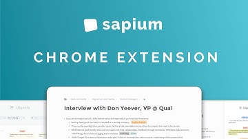 Sapeum - Chrome Extension Demo (for Web Clipping)