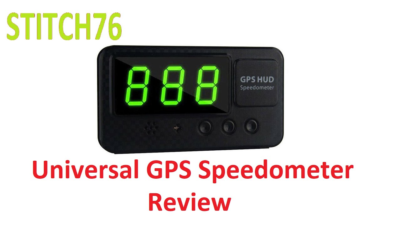 Universal GPS Speedometer Review and Demonstration - YouTube