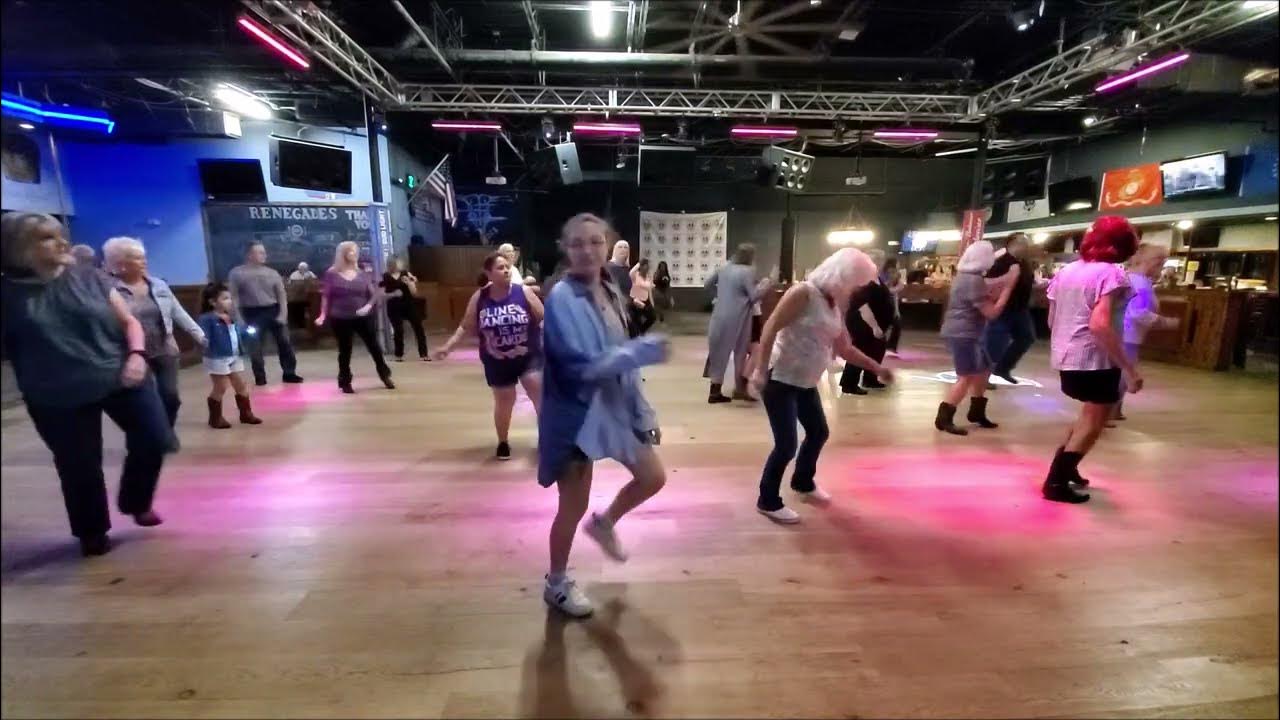 Dancing Electric Slide Line Dance At Renegades On 2 23 23 YouTube