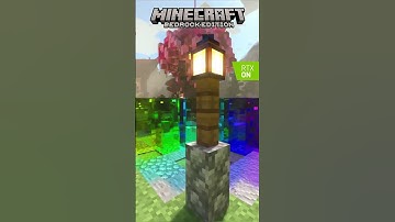 MINECRAFT BEDROCK RTX SHADERS | RAINBOW GLASS