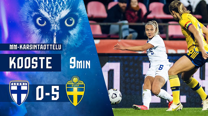 Full Highlights (9 min.) Suomi–Ruotsi 0–5 | FIFA Women's World Cup 2023 -karsinnat I 6.9.2022