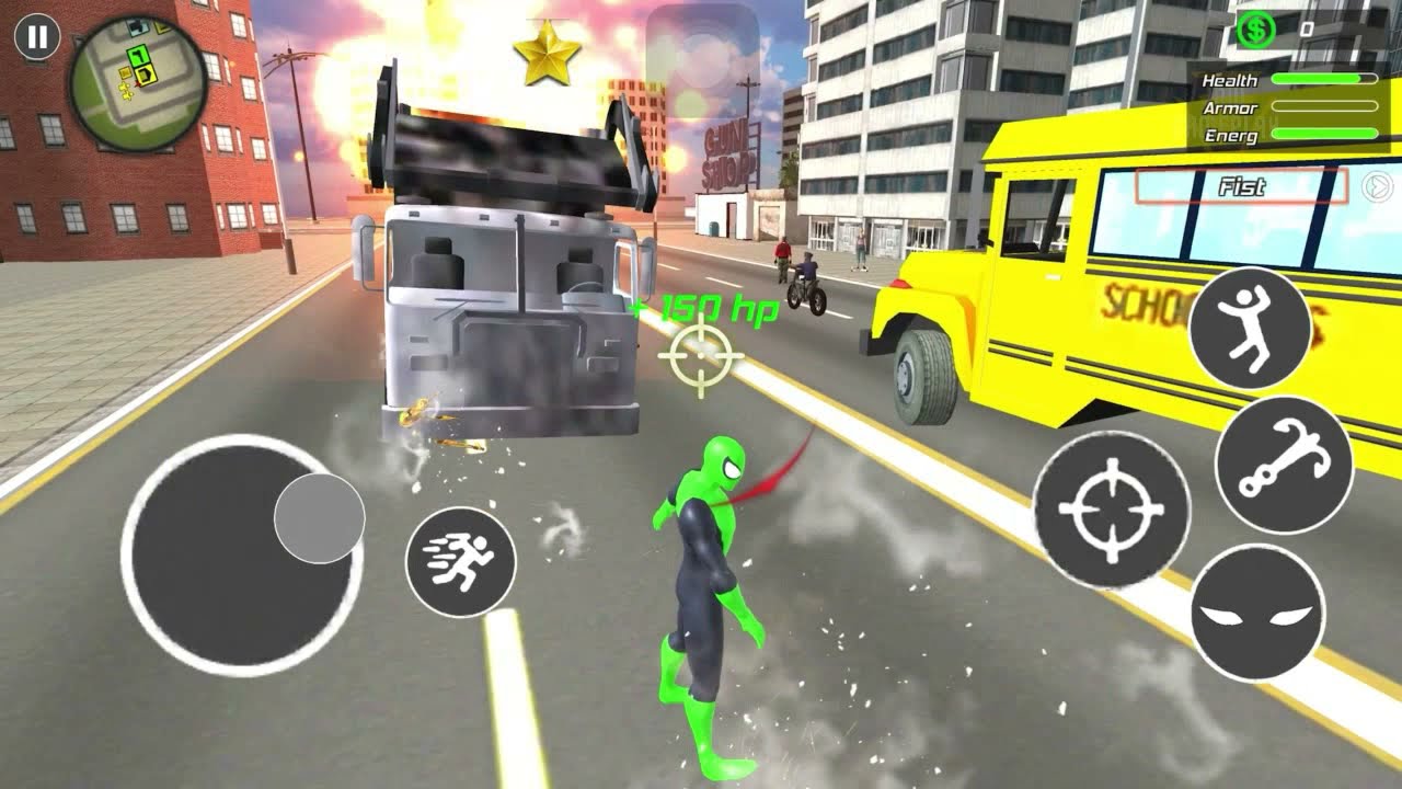 Spider Rope Flying City Hero| iOS | Gameplay