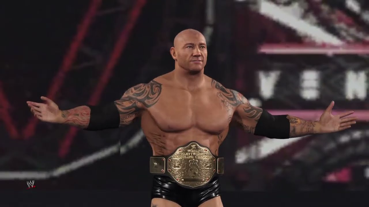 Rey Mysterio Vs Kurt Angle Vs Batista Vs The Undertaker for The world heavyweight championship