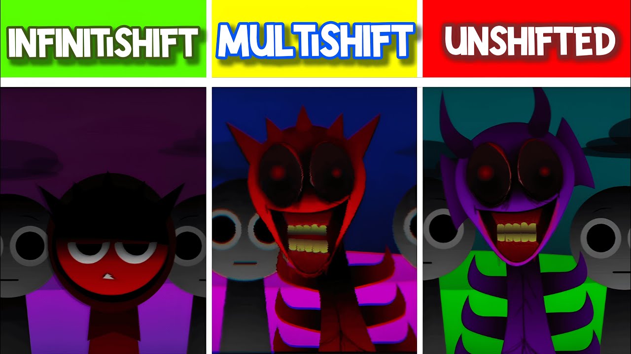 Incredibox Sprunki - InfinitiShift VS MultiShift VS UnShifted. Which version did you like the most?