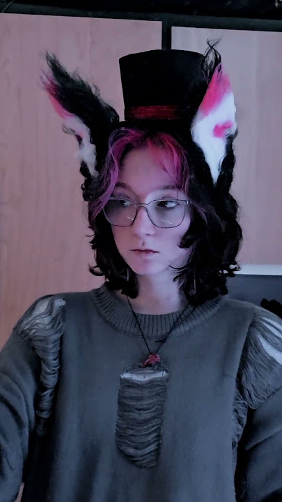 first time making ears!! theyre for Husk!! #hazbinhotel #cosplay #husk #huskerdust