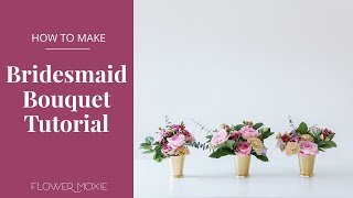 DIY Bridesmaid Bouquet Tutorial  | DIY Wedding Flowers by Flower Moxie screenshot 5