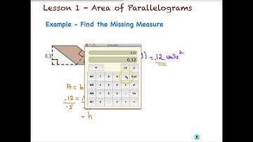 Lesson 1 - Area of Parallelograms