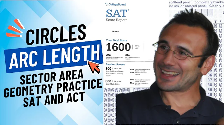 Circles Arc Length Sector Area Geometry Practice SAT and ACT