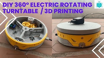 DIY 360° Electric Rotating Turntable/ 3D printing