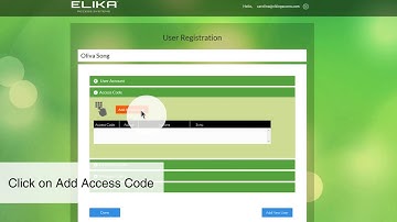 Adding Single User - Elika Cloud