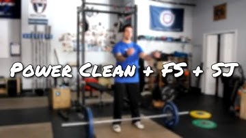 Power Clean + Front Squat + Split Jerk (Weightlifting)