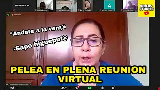 Dos estudiantes universitarios se pelean en reunión virtual en presencia de la profesora Subtitulado