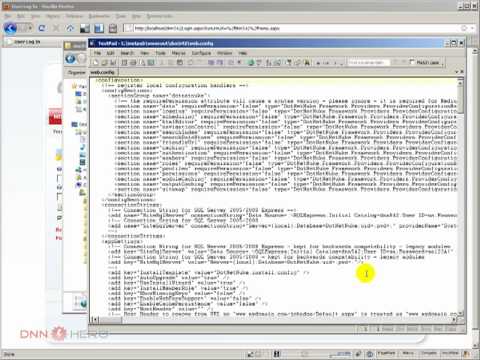 DotNetNuke Tutorial - Adjusting the 