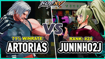 KOF XV 🔥 アルトリウス (ルガル/キム/イオリ) vs Juninho2J (シルヴィ/O.シェルミー/マイ) 🔥 Steam