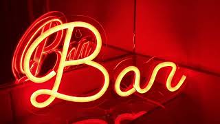 Neon Led Wall Art - Bar Red Colour -3