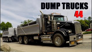 KENWORTH &amp; WESTERN STAR DUMP TRUCKS / EXCAVATORS  LOAD 3&quot; MINUS / EXCAVATING KNOLL / DUMP TRUCKS #44