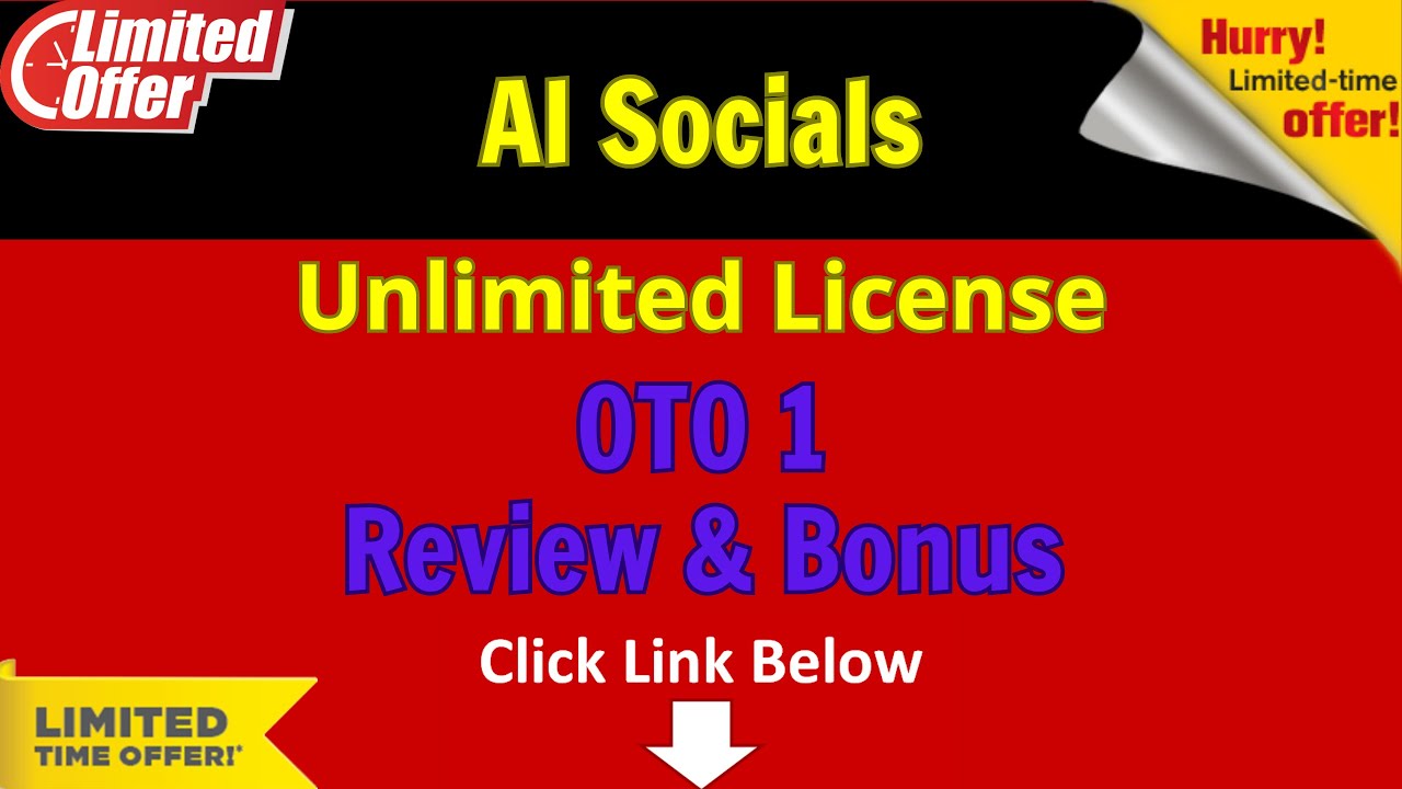 AI-Socials OTO #1 - Unlimited License - Review Detail - Best Bonus
