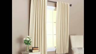 Solid Thermal Insulated Back Tab Blackout Curtain; best insulated curtains, insulated tab curtains