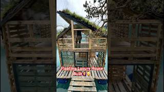 A Floating Luxury House Built Entirely From Pallets 😱