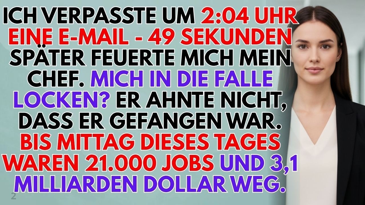 Gefeuert wegen einer 2:04 Uhr-Mail – Mittags waren 21.000 Jobs & 3,1 Mrd. weg!