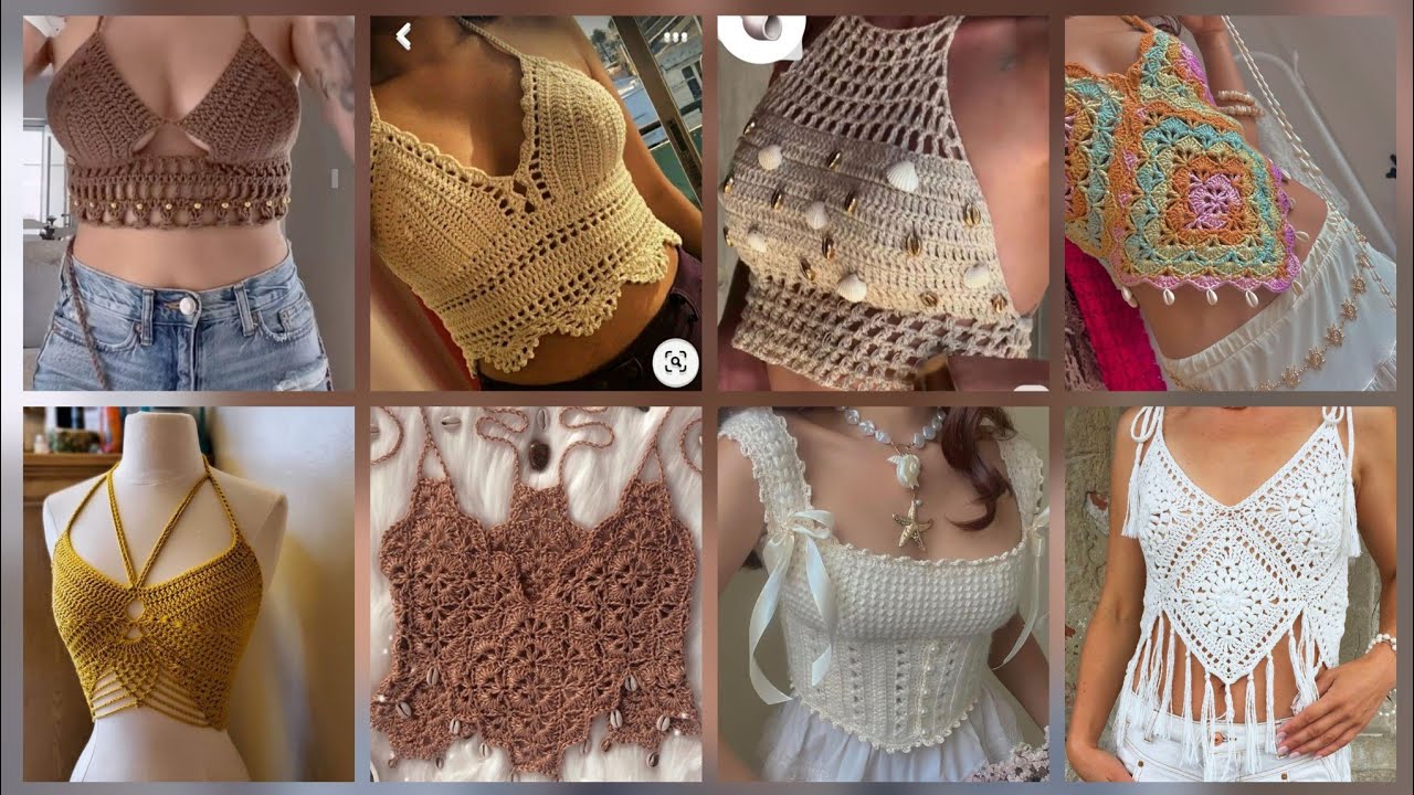 Most beautiful stylish crochet tops blouse design #2025